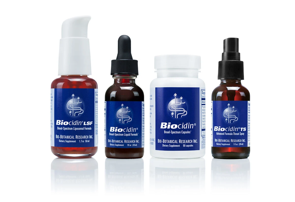 Biocidin Products - Biocidin Drops, Capsules and Spray - theDr.com®